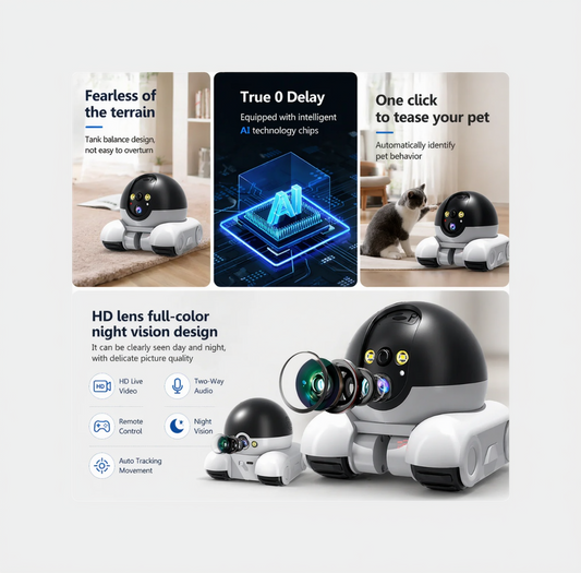 AI Pet Camera Robot – Stay Connected Anywhere